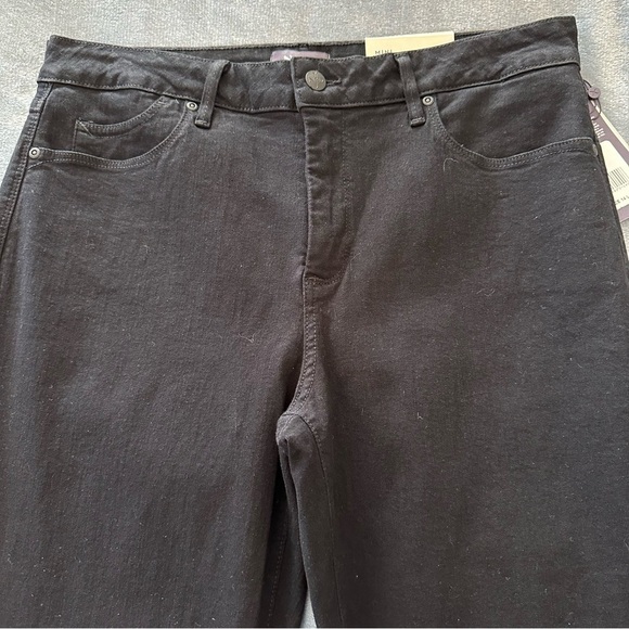 NWT NYDJ Billie Mini Bootcut Jeans In Sure Stretch® Denim With High Rise Black - Picture 6 of 16